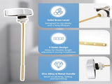 Large 3-Inch Toilet Flapper with Toilet Handle Replacement Compatible with TOTOTHU004-CP Trip Lvr V1258-DP02-C-823