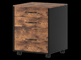 Levede 3-Drawer File Cabinet Mobile Filing Storage Cabinet Organiser Home Office HO0608-BR-AU