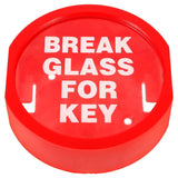 Emergency Door Box Set in Red Plastic with Glass for Secure Storage, 4 Pieces V1369-AZ3-W-15674