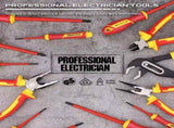 SEDY 18Pcs 1000V Insulated Electrician Tool Set Magnetic Screwdriver Pliers Kit V465-87069