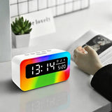 4 in 1 Bluetooth Speaker Alarm Clock RGB Night Light White Noise Machine V1263-JX-8228