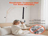 Trapeze Bar for Bed Mobility, Height-Adjustable Free Standing Trapeze Bar with 2 Wheels, 300LBS V952-CSDJLDXDJZGZ2TMM8V0