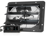 Shutter Exhaust Fan, 305 mm /12 inch with Temperature Humidity Controller, EC-motor, 904 CFM, V952-BYCSPQSDJEC12J2DNV3