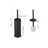 Toilet Brush Brushes and Holders Stainless Steel Handle Brush Set Bathroom Full Closed V1192-AZ-W-16736