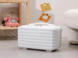 14 Inch Mini Makeup Case, Lightweight Cosmetic Travel Bag with Shoulder Strap & Zipper V1232-XSSNB004