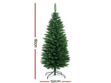 Jingle Jollys Christmas Tree 1.8m Xmas Tree Decorations Green 300 Tips XM-TR-SLIM-6F-GR