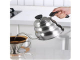 Gooseneck with Thermometer - 1.2L Pour Over Coffee & Tea,Stainless Steel Gooseneck V1265-YY-314