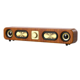 Retro Wood Grain Wireless Bluetooth Speaker Soundbar Deep Bass USB/TF/AUX Inputs V462-MD-182-01