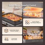 HOPER LAYER Electric Hot Pot 6L Multifunctional Nonstick Cooker with Grill, Boil, Simmer & Fry V940-HG-181-01