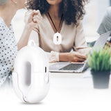 Neck Hanging Necklace Type Mini Portable Negative Ion Air Purifier Low Noise USB ChargingWhite V1294-YM0901-3113200014812