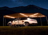 270 Degree Awning with Bulit-in LED Lights, 10.9 Driver Vehicle Awning, Waterproof UV50 Car V952-QCCP18764FTHXNUDI001V9