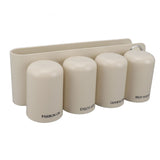 Toothbrush Holder Wall Mounted Multi Functional Toothbrush Toothpaste Dispenser for Bathroom 4 Cup V1294-YM0901-3112230055913