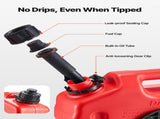 Fuel Container, 10 L, Gas Can with Spout and Lockable Bracket, 15 L/min Max Flow Rate, Secure & V952-SLBXSYXCZK1JAO871001V0