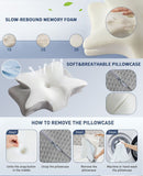 Ice Silk Butterfly-Shaped Memory Foam Pillow Ergonomic, Orthopedic, Sleep-Aiding, Suitable for V1188-MS-514-004