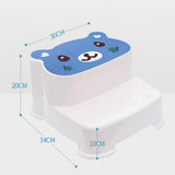 Baby 2 Step Stool High Strength Large Load Bearing Double Slip Proof Toddler Double Up Step Stool V1294-YM0716-3116220006411