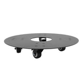 Rolling Stand with Lockable Wheels Quiet Carbon Steel Water Resistant Weather Resistant Round V1294-YM0901-3111240270311