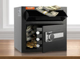 1.7 Cub Depository Safe, Deposit Safe with Drop Slot, Electronic Code Lock and 2 Emergency Keys, V952-LCSBXX17L000GVVNCV0