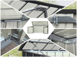 Giantz Garden Shed 2.22x0.91M Bike Sheds Outdoor Storage Tool Workshop House Shelter Double Door SHED-FLAT-3X8-AB