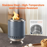 VEVOR Tabletop Fire Pit 6 inch Stainless Steel Fireplace Indoor Outdoor Blue V952-ZMSHKJSLSYZTFSMF3V0