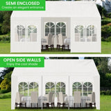 Wallaroo 6x6m Outdoor Event Marquee Gazebo Party Wedding Tent - White GAZ-CPT-6X6-WH