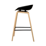 Artiss 2x Bar Stools Wooden BA-TW-8801-BKX2