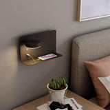 1 Pack Right Side 12W LED Reading Wall Lamp USB Charging 3 CCT Black V1189-WXF-521-0059