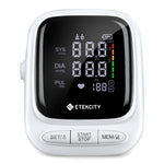 Etekcity Digital Body Weight Bathroom Scale, Black & Etekcity Smart Blood Pressure Monitor, White V398-EKEB9380H-BPM