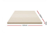 Giselle Bedding Latex Mattress Topper, 7.5cm Thick 7-Zone Pressure Relief Bed Pad with Washable TOPPER-LT-KS-75
