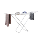 Large Double-Wing Floor-Standing Folding Clothes Drying Rack-White V1161-108202