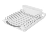 Expandable Dish Rack Stainless Steel Drying Drainer with Drainboard Removable Cutlery Holder for V1294-YM0901-3118250075112
