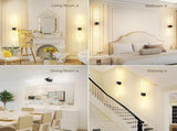 Black Battery Operated Wall Sconce Set of 2, Rechargeable Wireless Wall Lights with Remote and V1171-CB-BOM001619