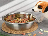 10 Pcs 8 Cup Metal Dog Bowls Stainless Steel Thickened Food Bowls Travel Kennel Food and Water Dish V1259-DP01-F-117