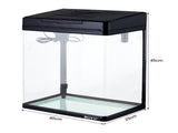 34L Complete Aquarium Kit With Bio Filter System LED Kit Curved Design MS-420