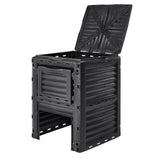 Garden Compost Bin 300 L, BPA Free Composter, Large Capacity Outdoor Composting Bin with Top Lid and V952-GDSDFXHSPP80WX06WV0