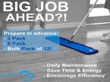 24 inch Microfiber Dust Mop Medium Washable Commercial Mop Head Replacement, Pack of 3 V1258-DP02-WO-703