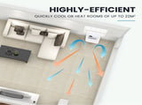 CARSON 2.9kW Reverse Cycle Portable Air Conditioner and Heater, with Dehumidifier, Cooling and V219-COLPCHCA23RA