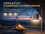 Portable Air Pump for Inflatables with Camping Lantern,300L Mini Air Pump, 1200mAh V1366-AZ2-W-15207