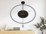 Yezi Wall Clock 50cm Large Round Modern Home Decoration DECO1035-50CM_NZ