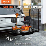 Hitch Mount Wheelchair Carrier 45.3" x 25.6", 500LBS Mobility Scooter Carrier with Folding Ramp, V952-ZXCTSJTKZD50RIEAXV0