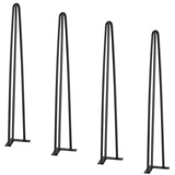 Hairpin Table Legs 0.7M, Set of 4 Desk Legs 408.2KG Load Capacity, Hairpin Desk Legs 3 Rods for Desk V952-TZ3YGZTHSTGS942SZV0