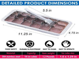 Durable Stainless Steel Ice Making Box, Versatile DIY Tray for Perfectly Shaped Ice Cubes, Easy to V1370-AZ4-13755