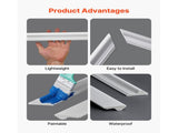 Wall Molding 3 Pack, Wainscoting Panels Kit with Dual-Line Wide & Narrow Profile, Lightweight V952-QMSTJBYXWS319E0MN001V0