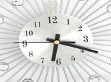 Fashion Luxury Diamond studded Metal Wall Clock Living Room Bedroom Decor V1294-YM0901-JY01479