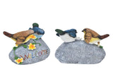 Bird Garden Decor Resin Animal Garden Figurines Welcome Sign Sculptures Statues for Yard Patio Lawn V1294-YM0718-3111210479611