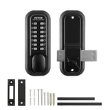 Mechanical Keyless Entry Door Lock, 14 Digit Keypad, Water-proof Zinc Alloy, Outdoor Gate Door Locks V952-JXMMSBMAZSZMEOO20V0