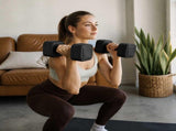 Centra Dumbbell Set Adjustable Dumbbells With TPU Grip For Home Gym Black 2pc SP1112-BK-AU