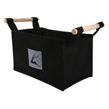 Portable Storage Basket Foldable Clothing Container Felt Storage Box Large Capacity Organizer with V1294-YM0901-3115210068611