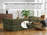 Artiss Convertible Folding Sofa Bed Green SBED-E-FLD03-2S-GN-AB