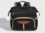 Stylish Mom Backpack with Insulated Bottle Pocket Multi-Compartment Diaper Bag, Anti-Theft Phone V1107-CS-MMQBBH
