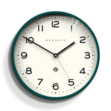 Newgate Number Three Echo Wall Clock Green V398-NGNUMTHR129EDG